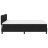 vidaXL Boxspringbett mit Matratze mit LED Schwarz 160 x 200 cm Stoff