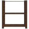 vidaXL Lagerregal mit 3 B&ouml;den Braun 80x38x90 cm Massivholz Kiefer