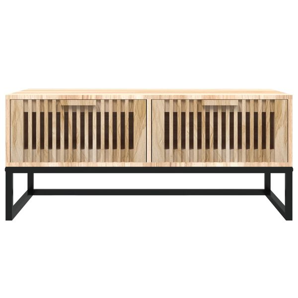 vidaXL Couchtisch 80x40x35 cm Holzwerkstoff und Eisen