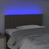 vidaXL LED Kopfteil Taupe 90x5x78/88 cm Stoff