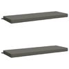 vidaXL Bankkissen SOEST 2 stk. 100 % Polyester Grau 140 x 50 x 8 cm