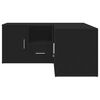 vidaXL Eckregal Schwarz 160x40x45 cm Holzwerkstoff