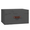 vidaXL Wand-Nachttisch Grau 40x29,5x22 cm