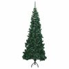 vidaXL Eckiger k&uuml;nstlicher Weihnachtsbaum Gr&uuml;n 180 cm PVC und Metall