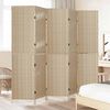 vidaXL Raumteiler Beige 242 x 180 cm Poly-Rattan