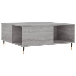 vidaXL Couchtisch Grau Sonoma 80x80x36,5 cm Holzwerkstoff