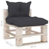 vidaXL 8-tlg. Garten-Lounge-Set aus Paletten mit Kissen Kiefernholz