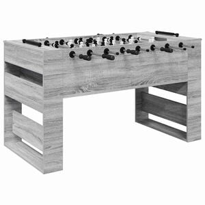 vidaXL Tischfu&szlig;balltisch Sonoma-Grau 146,5 x 74 x 85 cm Holzwerkstoff