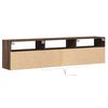 vidaXL TV-Wandschrank mit LED Braun Eichen-Optik 180x31x45 cm