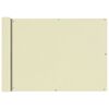 vidaXL Balkonsichtschutz Oxfordgewebe 75x600 cm Creme