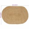 vidaXL Bereichsteppiche Oval Natur 152 x 245 cm Jute