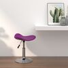vidaXL Barhocker Lila Verchromter Stahl und Kunstleder
