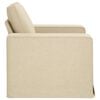 vidaXL Sofa 60cm Creme Metall