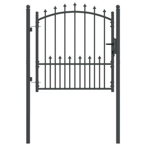 vidaXL Zauntor mit Spitzen EMMEN 104 x 97 cm Abschlie&szlig;bar