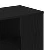vidaXL Sideboard Schwarz Eichen-Optik 60 x 30 x 50 cm Holzwerkstoff