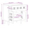 vidaXL Nachttisch Braun 50 x 33 x 60 cm Massivholz Mango