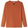 Kinder-Langarmshirt Cognac 116