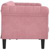 vidaXL Sofa 3-Sitzer Rosa Samt