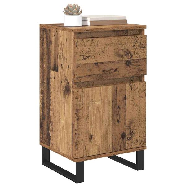 vidaXL Sideboard mit Schubladen Altholz 35 x 40 x 70 cm Holzwerkstoff
