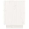vidaXL Schuhschrank Weiß 60x34x45 cm Massivholz Kiefer