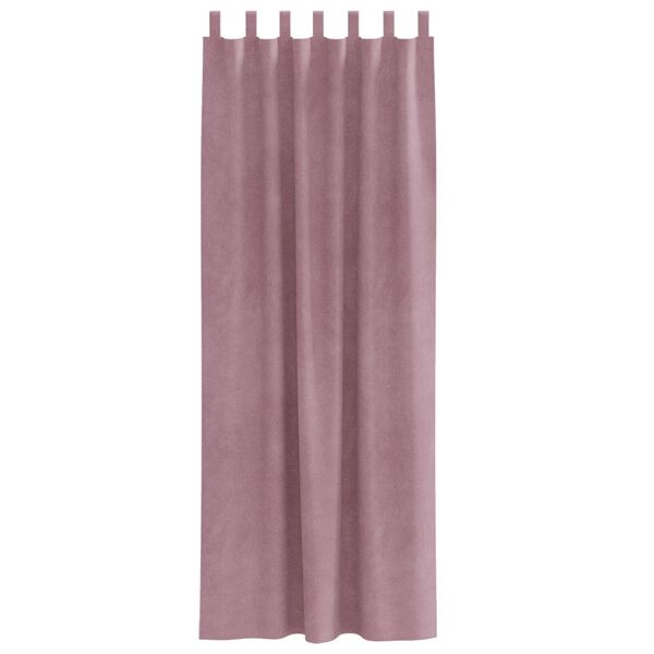 vidaXL Verdunkelungsvorh&auml;nge 2 pcs Dunkelrosa 140 x 260 cm Samt