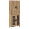 vidaXL Highboard 2 pcs Artisan-Eiche 69,5 x 34 x 180 cm Holzwerkstoff