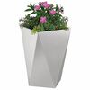 vidaXL Pflanzk&uuml;bel 2 pcs Silber 50 x 50 x 75 cm Edelstahl