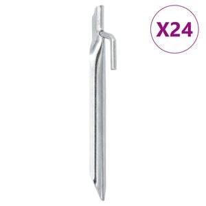 vidaXL Zeltheringe 24 Stk. V-Form 17 cm &Oslash;20 mm Verzinkter Stahl