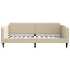 vidaXL Tagesbett Ausziehbar mit Schubladen Creme 90x200 cm Stoff
