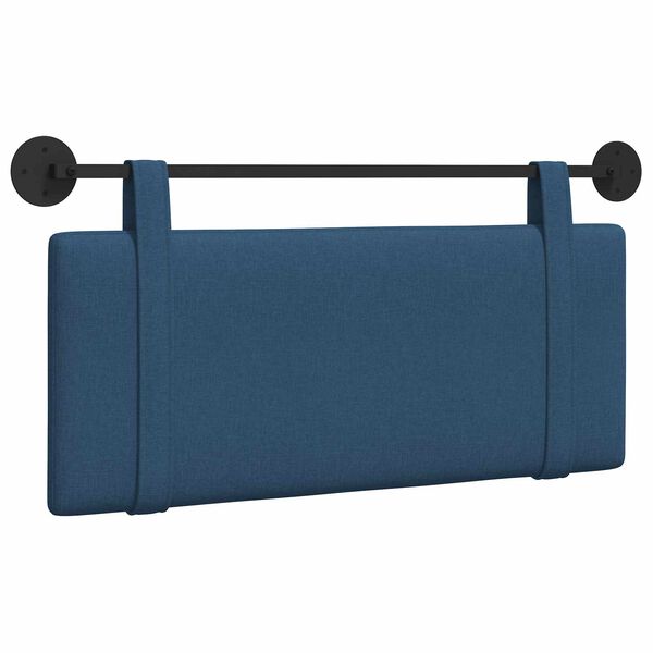 vidaXL H&auml;ngevorderseite Wandmontiert Uni Blau 110 x 55 x 5 cm Stoff