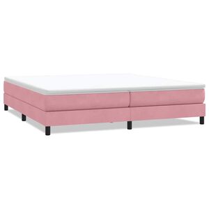 vidaXL Boxspringbett ohne Matratze Rosa 200x210 cm Samt