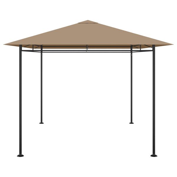 vidaXL Pavillon 384x281x270 cm Taupe 180 g/m²