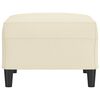 vidaXL Fußhocker Creme 70x55x41 cm Kunstleder