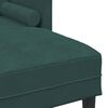 vidaXL Sofa Set mit Kissen Dunkelgr&uuml;n Polyester