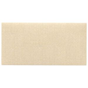 vidaXL Wandkopfteilen 12 Stk. 30 x 15 cm Creme Stoff