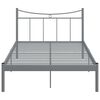 vidaXL Bettgestell Grau Metall 120x200 cm