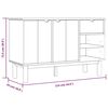 vidaXL Sideboard OTTA 114x43x73,5 cm Massivholz Kiefer