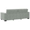 vidaXL 3-Sitzer-Sofa Hellgrau 220x78x84 cm Samt