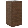 vidaXL Pflanzk&uuml;bel 2 Stk. Braun 30x30x60 cm Poly Rattan