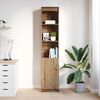 vidaXL Highboard Artisan-Eiche 37,5x35x180 cm Holzwerkstoff
