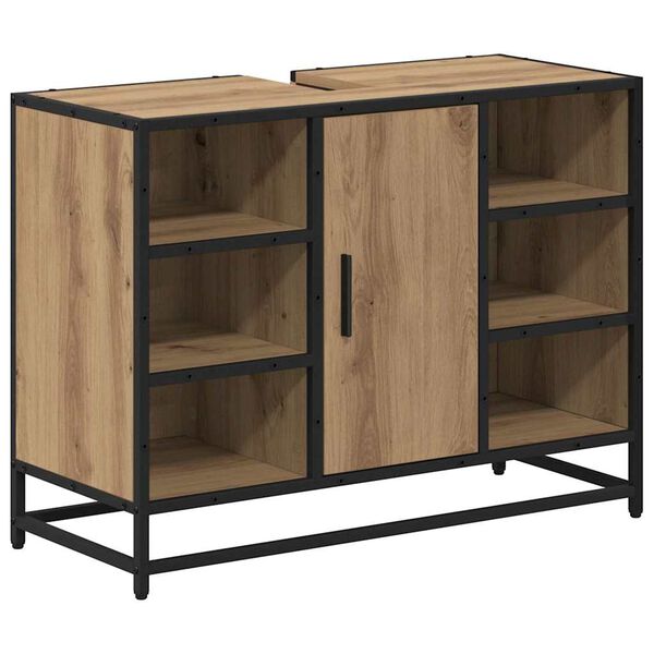 vidaXL Badezimmerschrank Artisan-Eiche 80 x 33 x 60 cm Holzwerkstoff