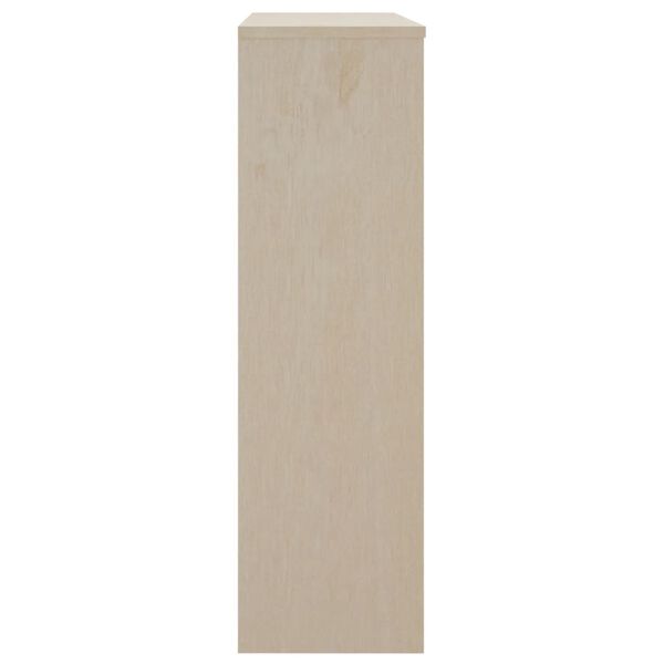 vidaXL Highboard-Oberteil HAMAR Honigbraun 90x30x100 cm Massivholz