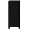 vidaXL Sideboard Schwarz 40x35x80 cm Massivholz Kiefer