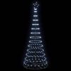 vidaXL LED-Weihnachtsbaum mit 295 LEDs Kaltwei&szlig; 250 cm Metall