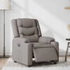 vidaXL Relaxsessel Elektrisch Taupe Stoff