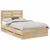 vidaXL Bettrahmen Sonoma-Eiche 120 x 200 cm Ingenieurs Holz