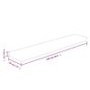 vidaXL Regalboden 100x20x4 cm Unbehandeltes Massivholz Eiche