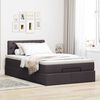 vidaXL Ottoman-Bett mit Matratze Dunkelbraun 120x200 cm Stoff