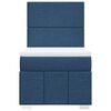 vidaXL Boxspringbett mit Matratze Blau 90x190 cm Stoff