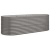vidaXL Hochbeet Verzinkter Stahl 224x80x68 cm Grau